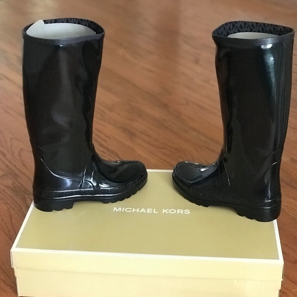 NWT - Michael Kors Baxter Rain Boots - Picture 2 of 8